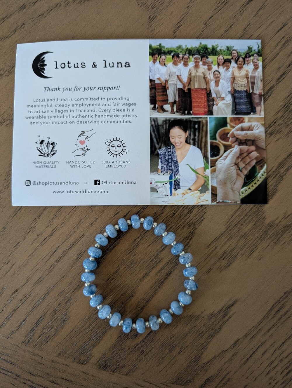 NWOT Lotus And Luna Statement Bracelet